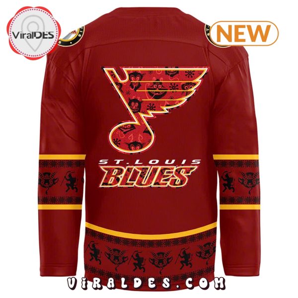 St. Louis Blues 2024 Christmas Devil Krampus Hockey Jersey