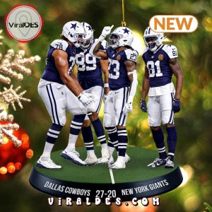 Dallas Cowboys x New York Giants 2024 Christmas Ornaments