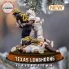 Texas Longhorns Fly Football Ornaments