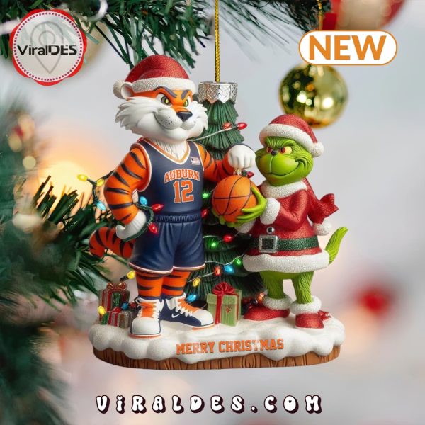 The Grinch Auburn Tigers Football Ornaments