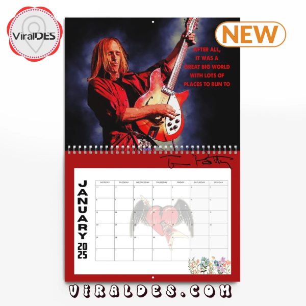 Tom Petty 2025 Happy New Year Calendar