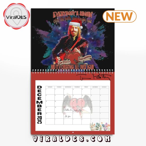 Tom Petty 2025 Happy New Year Calendar