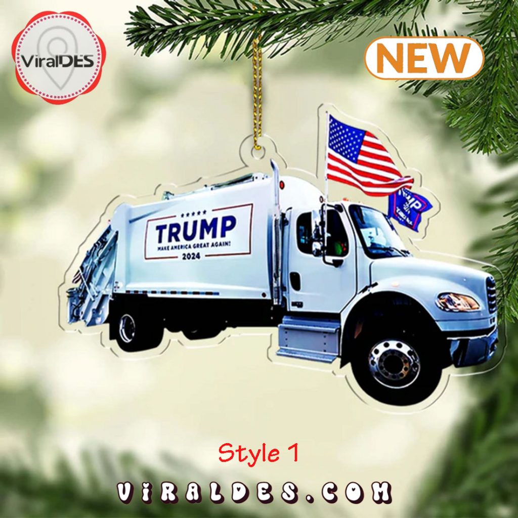 Trump Garbage Truck Ornament Trump Garbage Truck Ornament