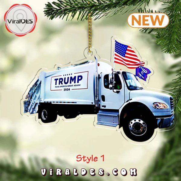 Trump Garbage Truck Ornament