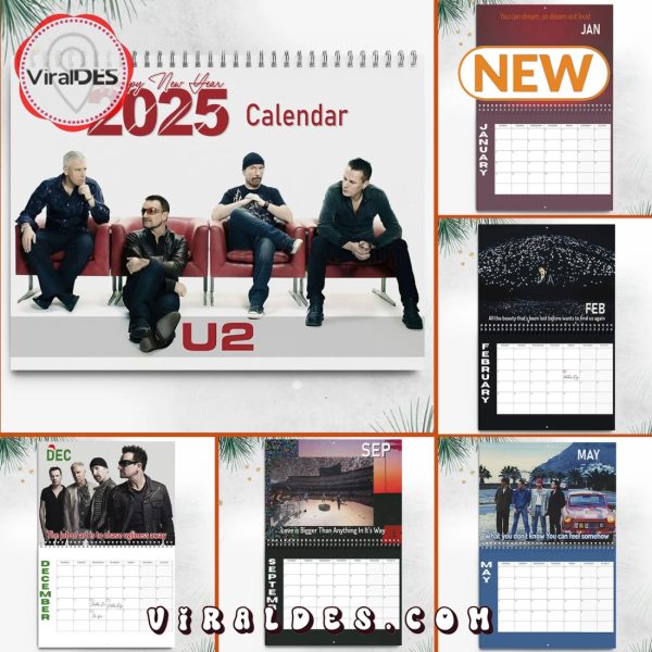 U2 2025 Happy New Year Calendar