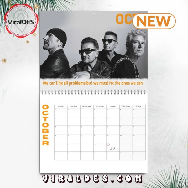 U2 2025 Happy New Year Calendar