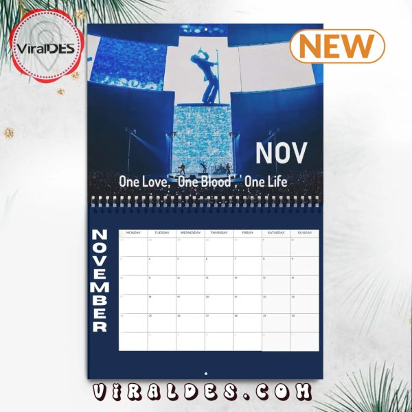 U2 2025 Happy New Year Calendar