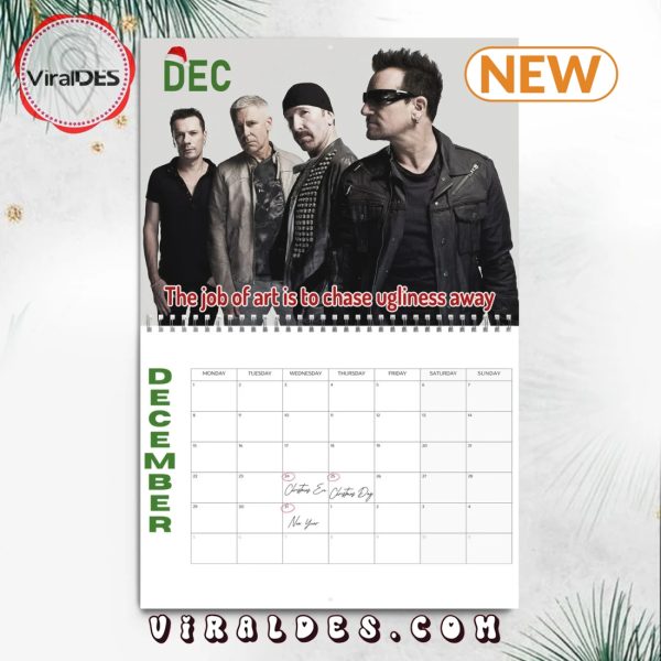 U2 2025 Happy New Year Calendar