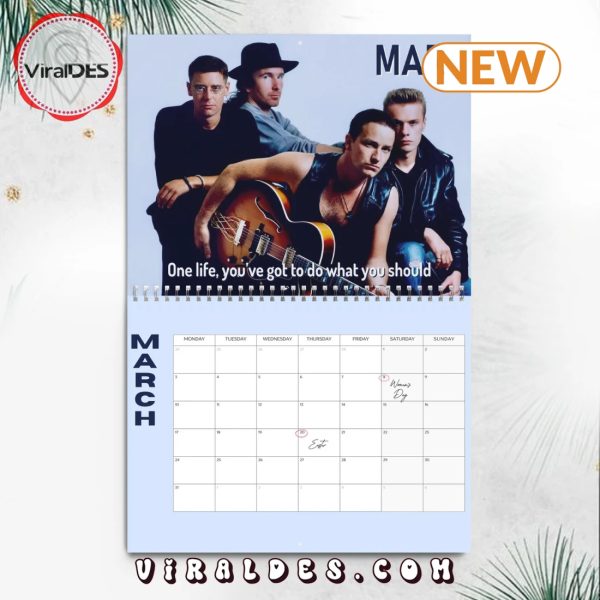 U2 2025 Happy New Year Calendar