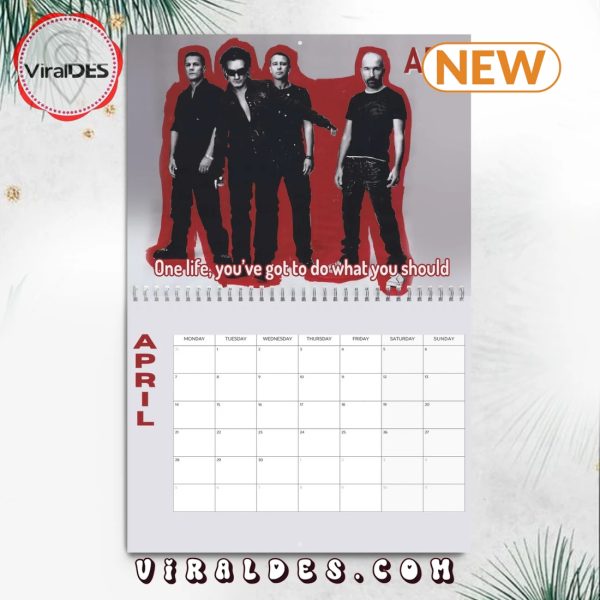 U2 2025 Happy New Year Calendar