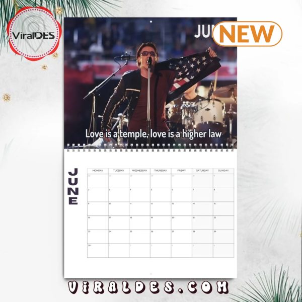 U2 2025 Happy New Year Calendar