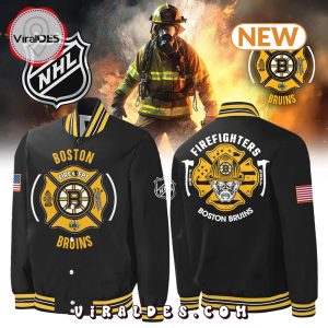 Boston Bruins x 2024 Firefighter Appreciation Baseball Jacket