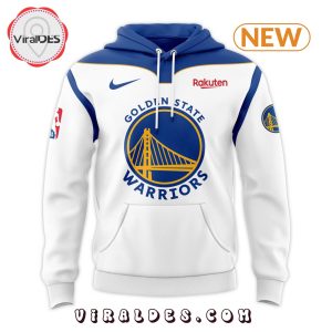 Golden State Warriors Nike 2024 Swingman White Hoodie