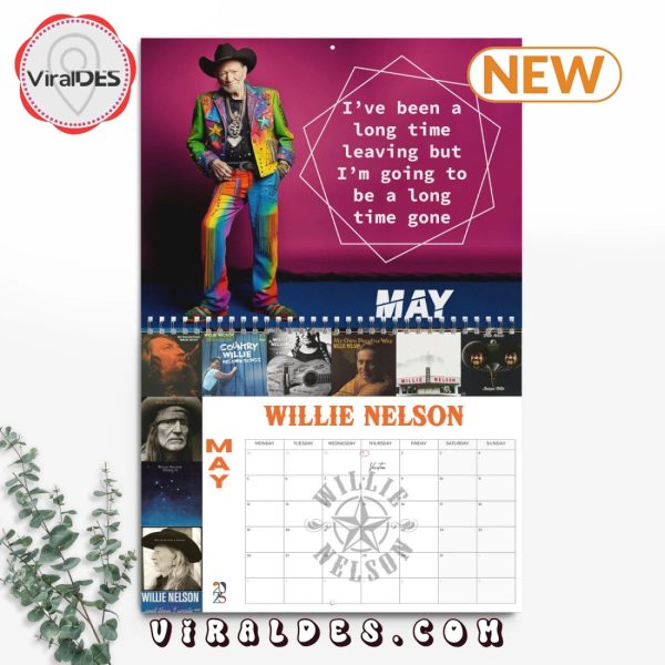 Willie Nelson 2025 Happy New Year Calendar