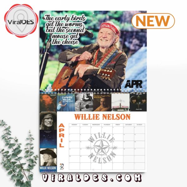 Willie Nelson 2025 Happy New Year Calendar