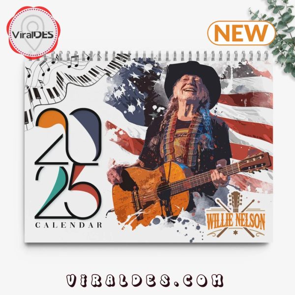 Willie Nelson 2025 Happy New Year Calendar