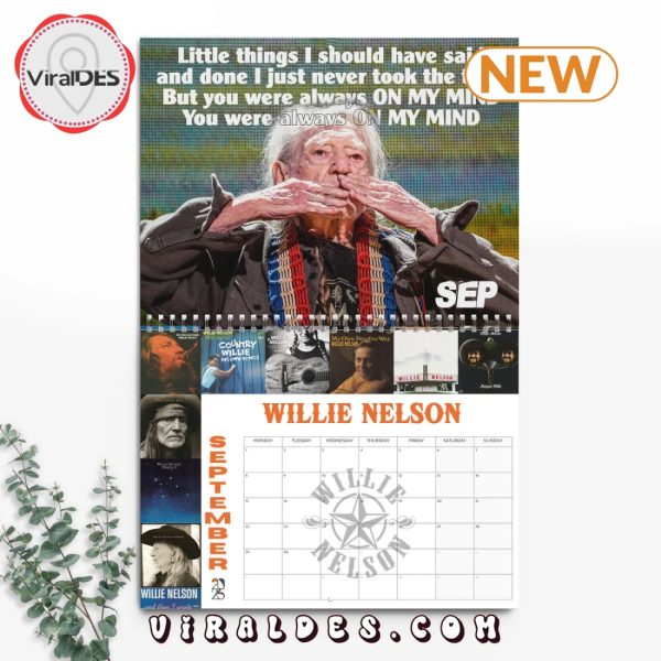 Willie Nelson 2025 Happy New Year Calendar