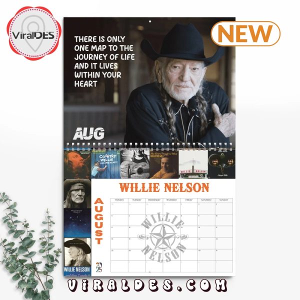 Willie Nelson 2025 Happy New Year Calendar