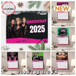 Green Day 2025 Happy New Year Calendar