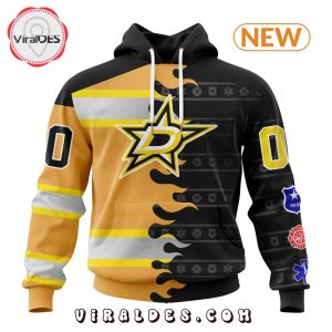 Custom NHL Dallas Stars 2025 First Responders Hoodie