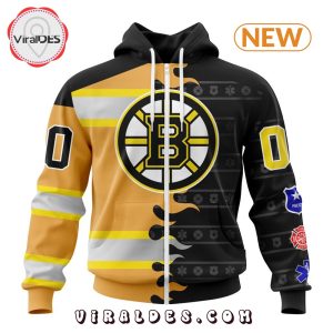 Custom NHL Boston Bruins 2025 First Responders Hoodie