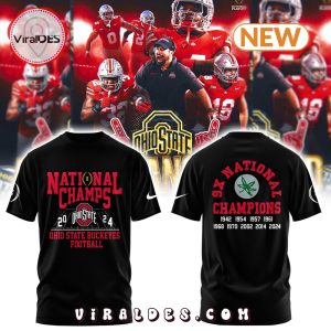 Ohio State Buckeyes Football 2024 9X Champions Hoodie