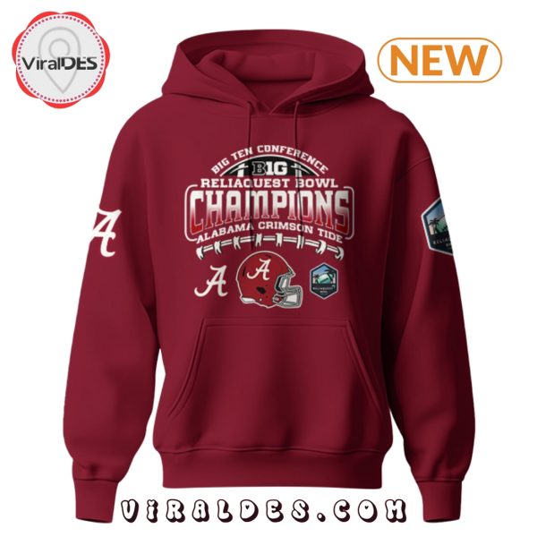 Alabama Crimson Tide ReliaQuest Bowl Champions Hoodie, Cap