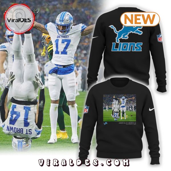 Amon Ra St. Brown NFL Detroit Lions Black Hoodie