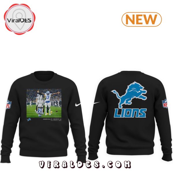 Amon Ra St. Brown NFL Detroit Lions Black Hoodie