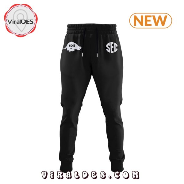 Arkansas Razorbacks HOGS Black Hoodie, Jogger
