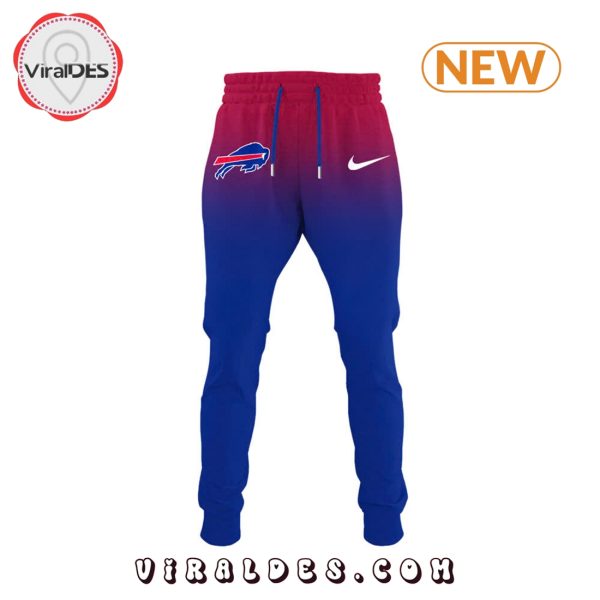 Buffalo Bills Skyline Gradient Combo Hoodie, Jogger, Cap
