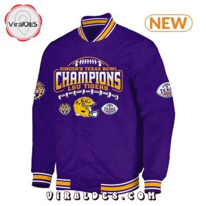 2025 LSU Tigers NCAA Kinder’s Texas Bowl Baseball Jacket