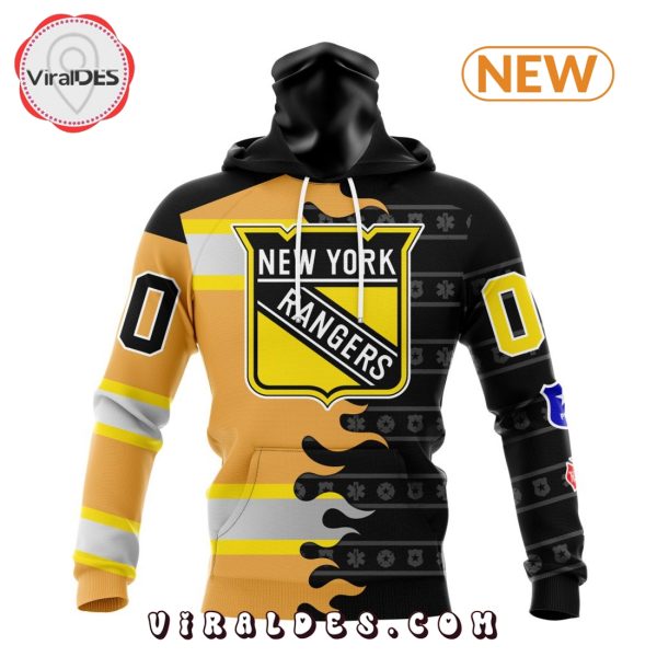 Custom NHL New York Rangers 2025 First Responders Hoodie