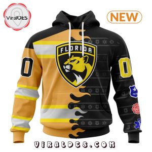 Custom NHL Florida Panthers 2025 First Responders Hoodie