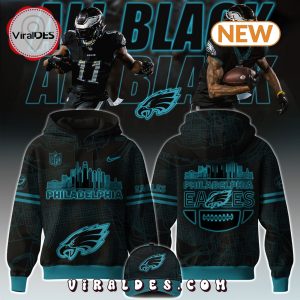 Philadelphia Eagles All Black Hoodie, Jogger, Cap