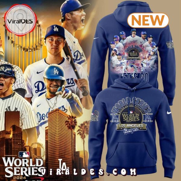 Los Angeles Dodgers ’47 Royal 2024 World Series Hoodie, Jogger, Cap