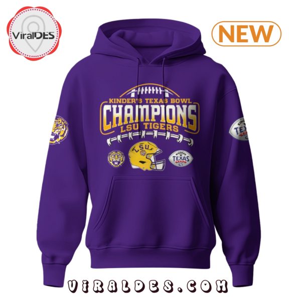 LSU Tigers NCAA Kinder’s Texas Bowl 2025 Edition Hoodie, Cap