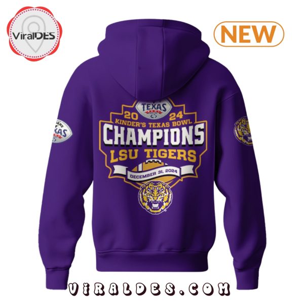 LSU Tigers NCAA Kinder’s Texas Bowl 2025 Edition Hoodie, Cap