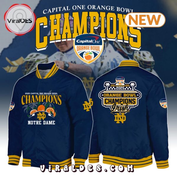 Notre Dame Fighting Irish Orange Bowl Champions Baseball Jacket