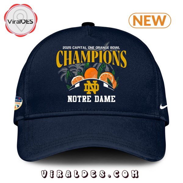 Notre Dame Fighting Irish Orange Bowl Champions NCAA Hoodie, Cap