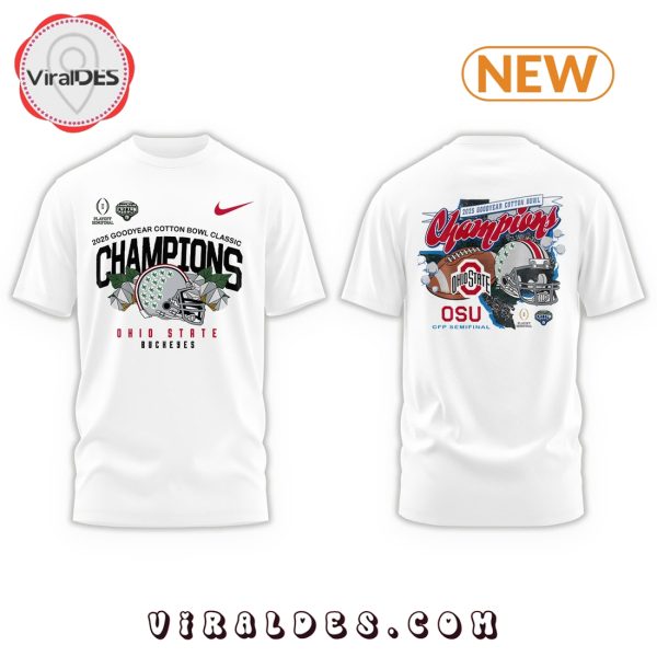 Ohio State Buckeyes 2025 Bowl Champions White Hoodie