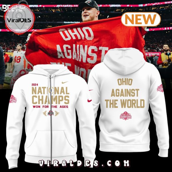 Ohio State Buckeyes – Ohio Against The World White Hoodie