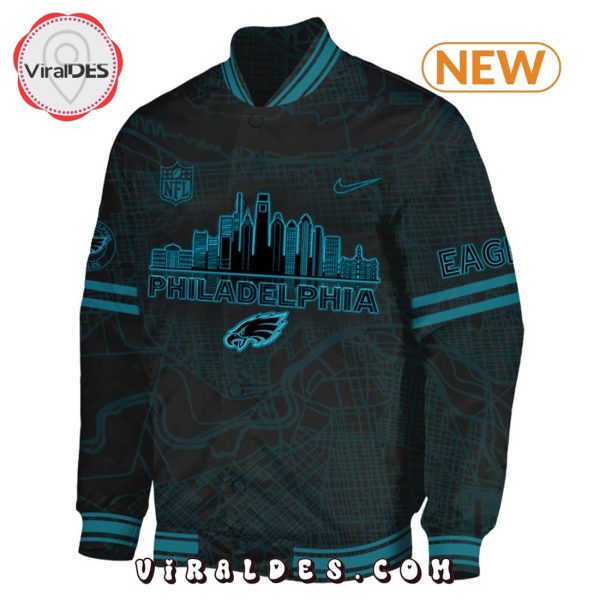 Philadelphia Eagles All Black 2025 Baseball Jacket