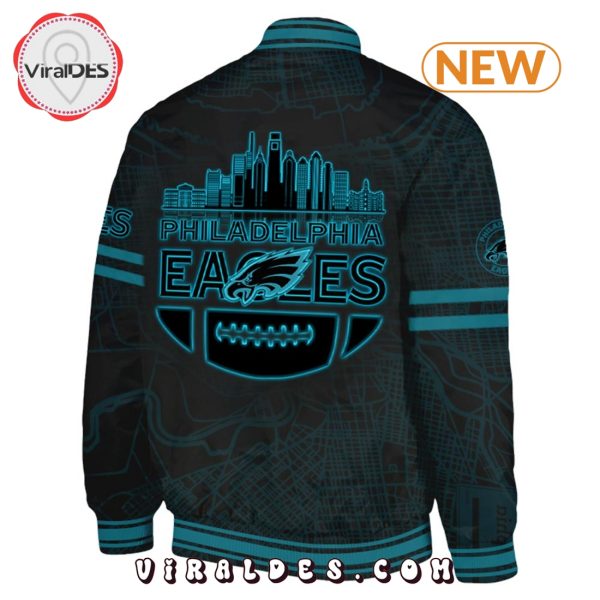 Philadelphia Eagles All Black 2025 Baseball Jacket