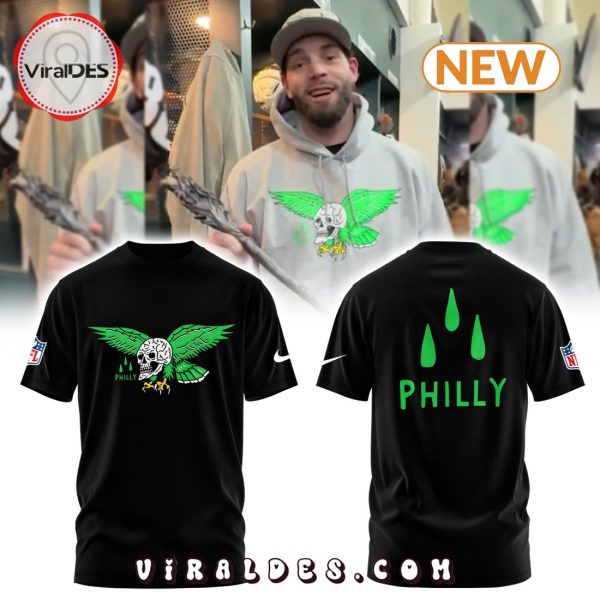 Philadelphia Eagles Skull Black Hoodie
