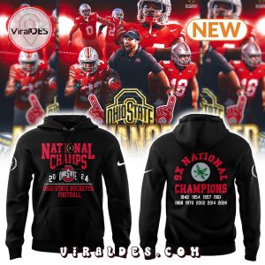 Ohio State Buckeyes Football 2024 9X Champions Hoodie