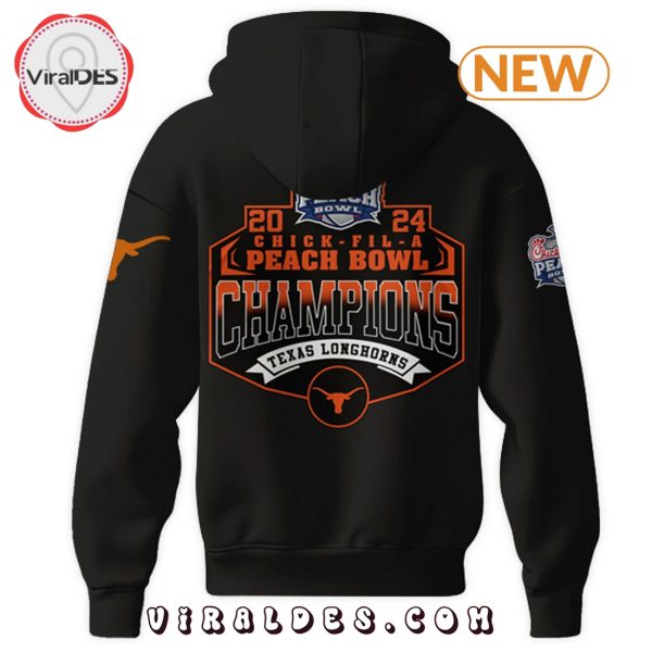 Texas Longhorns Peach Bowl Champions 2025 Edition Hoodie, Cap