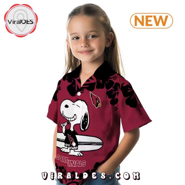 Arizona Cardinals Snoopy Surf Hawaiian Shirt