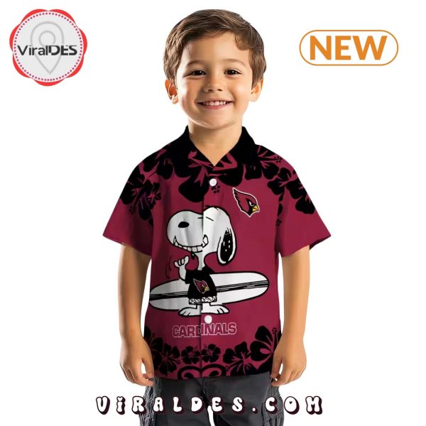 Arizona Cardinals Snoopy Surf Hawaiian Shirt