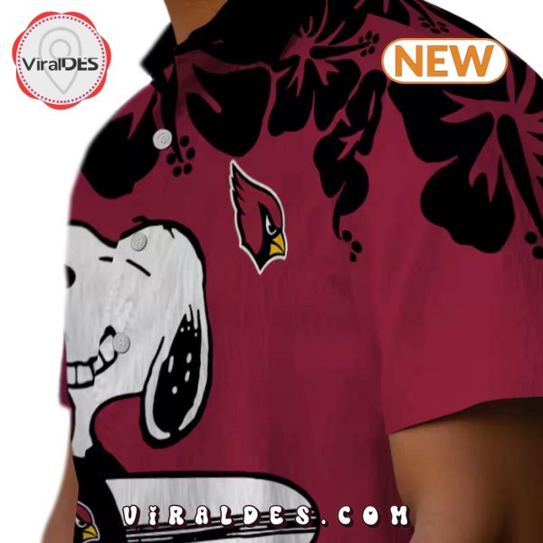 Arizona Cardinals Snoopy Surf Hawaiian Shirt